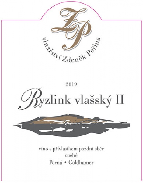 Ryzlink vlašský 2019, víno s přívl. pozdní sběr 
