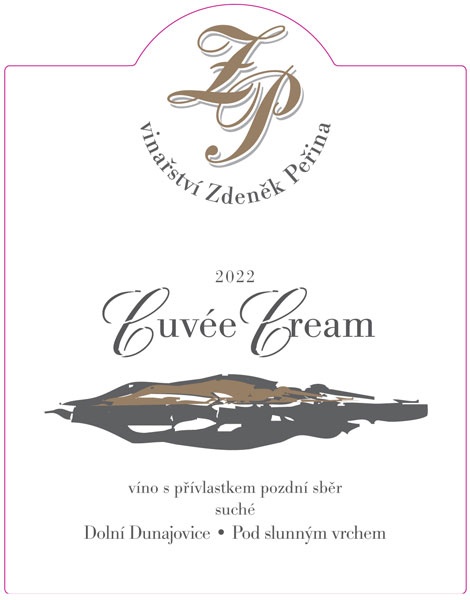 Cuvée Cream 2022, víno s přívl. pozdní sběr 