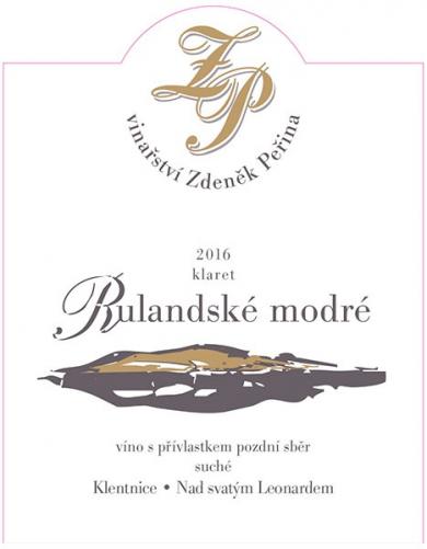 Rulandské modré klaret 2016 