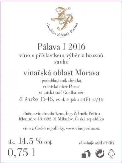 Pálava I 2016 