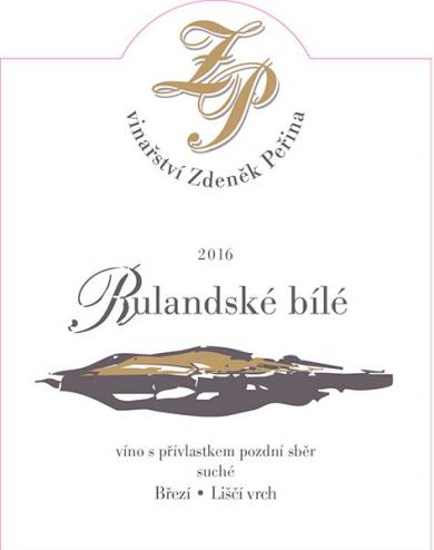 Rulandské bílé 2016 